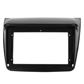 2‑DIN Car Stereo Frame Radio Fascia Dashboard Panel Black Replacement for Mitsubishi Pajero Sport 2013