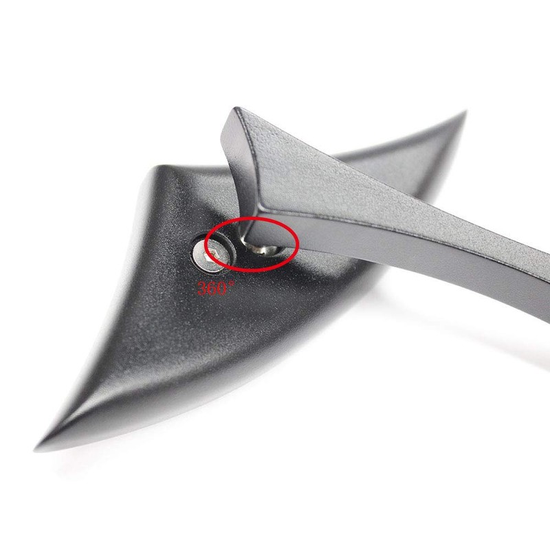 Chrome Big Blade Motorcycle Rearview Mirrors For Harley Davidson Cruiser