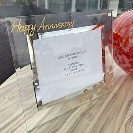 Dreamair 1st Paper Wedding Anniversary Photo Frame:(Land)(flower)
