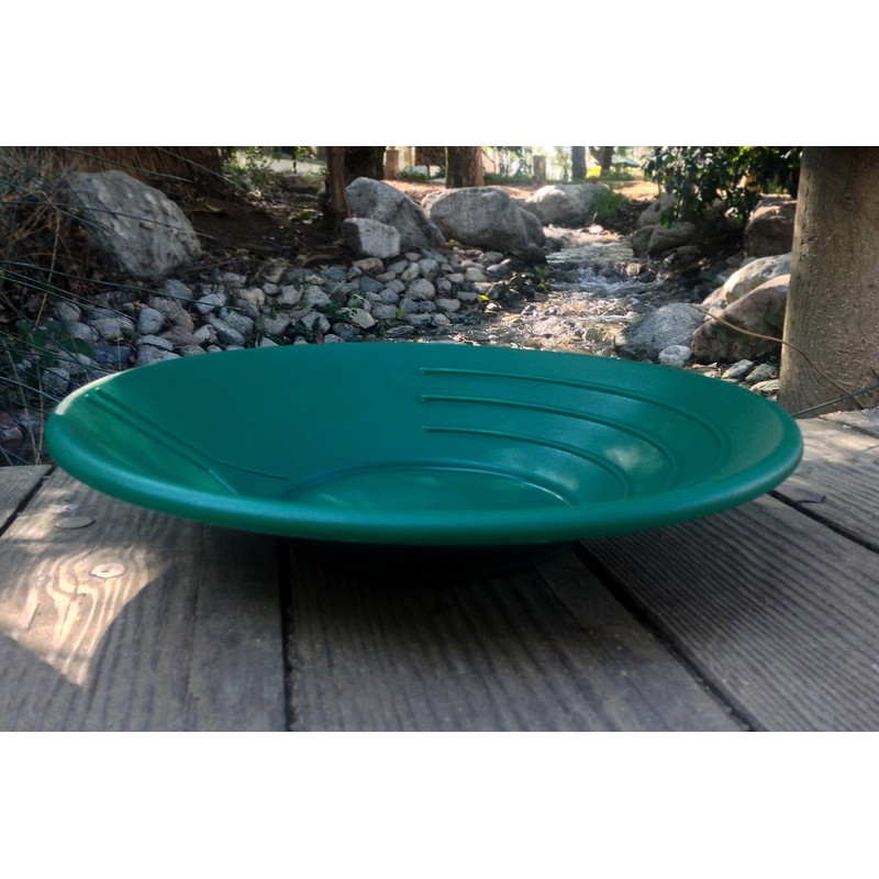 SE 14 Inch Gold Panning Pan Set - Three Riffles