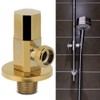 Faucet Angle Valve Brass Gold Water Angle Valve Bathroom Water