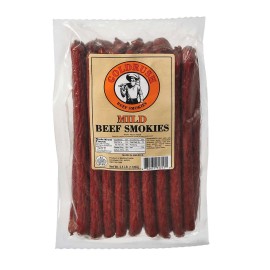Gold Rush 2.5 LB Mild Beef Smoked Sticks (1) 30 Count Pack Free Shipping