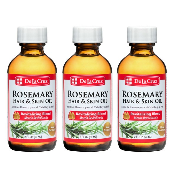 De La Cruz® Oil of Rosemary Blend / Aceite de Romero 2 FL. OZ.  / (3 BOTTLES)