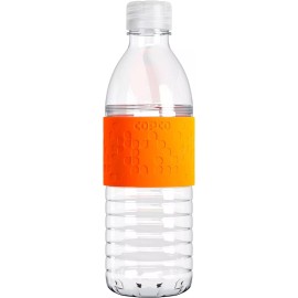 Copco Hydra Water Bottle Non Slip Sleeve BPA Free Reusable 16.9 Oz - Orange