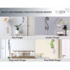 RTZEN Farmhouse Small Key Holder for Wall - Handcrafted Swirl