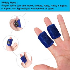 Mcvcoyh Trigger Finger Splint, 4 Pack Finger Knuckle Support Brace, Adjustable Brace for Straightening Curved, Bent, Locked and Mallet Finger Pinky,Thumb,Ring,Index