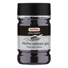 Kotanyi Pepper Black Whole Spices for Large Consumers and Catering, 1200 ml, Approx. 600 g