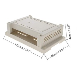 Heyiarbeit 1Pcs 5.71"x3.54"x1.57" ABS White Dustproof Electronic Junction Box Enclosure Project Box Cord Protector For Electronic Projects