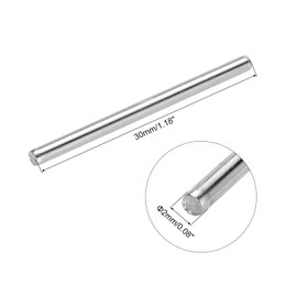 MECCANIXITY 100pcs 2mmx30mm Toys Shaft Round Rod Axles Drive Shaft Iron Shaft for DIY RC Car Truck Boat Helicopter Model Part, Silver