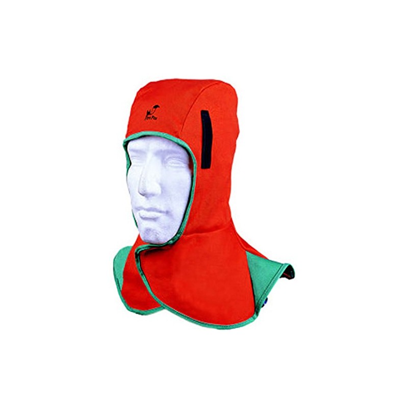 WELDAS Fire Fox Head and Neck Protection Welder Cap Orange