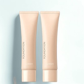 The Saem Saemmul Airy Cotton Foundation 30ml, 2 Natural Beige, 2 pcs. / 더샘 샘물 에어리 코튼 파운데이션 30ml, 2 내추럴 베이지, 2개