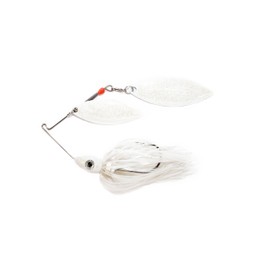 Nichols señuelos pulsador escama de Metal Doble Sauce spinnerbait, Blue Shad/White, 1/2-Ounce