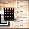 4 Slice Toaster Touch Screen, Stainless Steel Toasters Digital Timer,