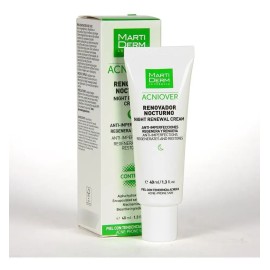 MartiDerm Acniover Renovador Nocturno 40ml Gel Antiacné Piel Grasa Niacinamida