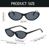 YAMEIZE Retro Oval Sunglasses Women Men Vintage Small Oval 90s