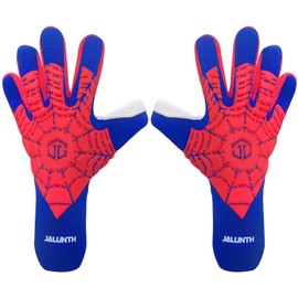 Jalunth Goalkeeper Gloves Children Men Boys Women Adults Football Gloves Goalkeeper Accessories Football Gloves Training Game Non-Slip Latex Football Gloves Size 5 6 7 8 9 10