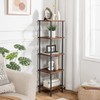 HOOBRO 5-Tier Corner Shelf Stand, Corner Square Rack Display Shelf,