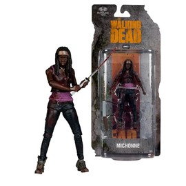 Bizak McFarlane The Walking Dead Michonne Poseable Figure, 12 cm, 20 Points of Articulation for Poses with Accessories and Bookmarks, for Collectors and Fans (64384344)