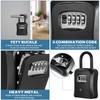 Aoyfuwell Key Safe with Shackle, Key Safe with Number Code,