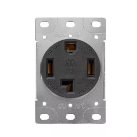 EPICORD 30 Amp Dryer Receptacle, Outlet for Electric Dryers, 125/250V Power Outlet - 30Amp 3 Pole 4 Wire