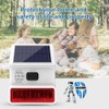 YBJ Solar Sound & Light Alarm Siren Wireless Outside Weatherproof