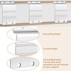 Zonon 10 Pack Slatwall Metal Plate Mount Backplate Mounting Adapter