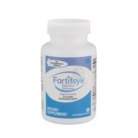 Fortifeye Vitamins Digestive Enzymes with Probiotics, Full Spectrum, Plant-Based, Vegan Supplements, Supports Healthy Digestion, 30 Day Supply, 90 Capsules