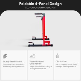 BalanceFrom Steel Adjustable Dip Bar Station, Calisthenics Home Gym Equipment