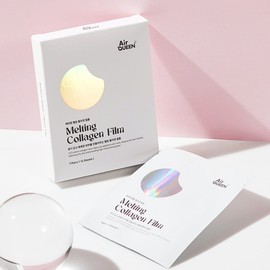 Air Queen Melting Collagen Film 1 box (14 sheets) Premium Wrinkle Patch Forehead Under Eyes Nasolabial fold + Sample / 에어퀸 멜팅 콜라겐 필름 1box(14매) 프리미엄 주름패치 이마 눈밑 눈가 팔자+샘플