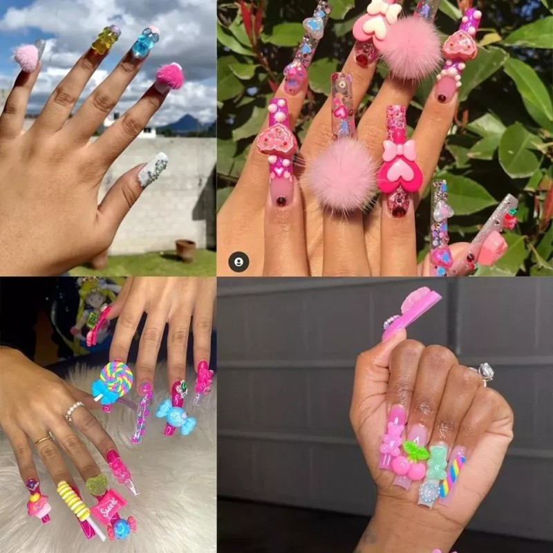 KH Decoración Para Uñas Accesorios Dulce Nail Kwaii 3d Arcoiri