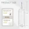 ZIZEMOJA 3.4OZ 6 Pack Small Spray Bottle 60ml, Clear Plastic