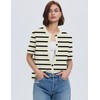 Lomon Womens Short Sleeve Button-Down Cardigan Sweater Spring Summer 2025