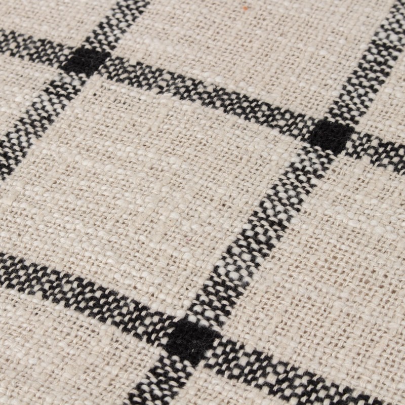 Yard Beni Check Fringed Throw