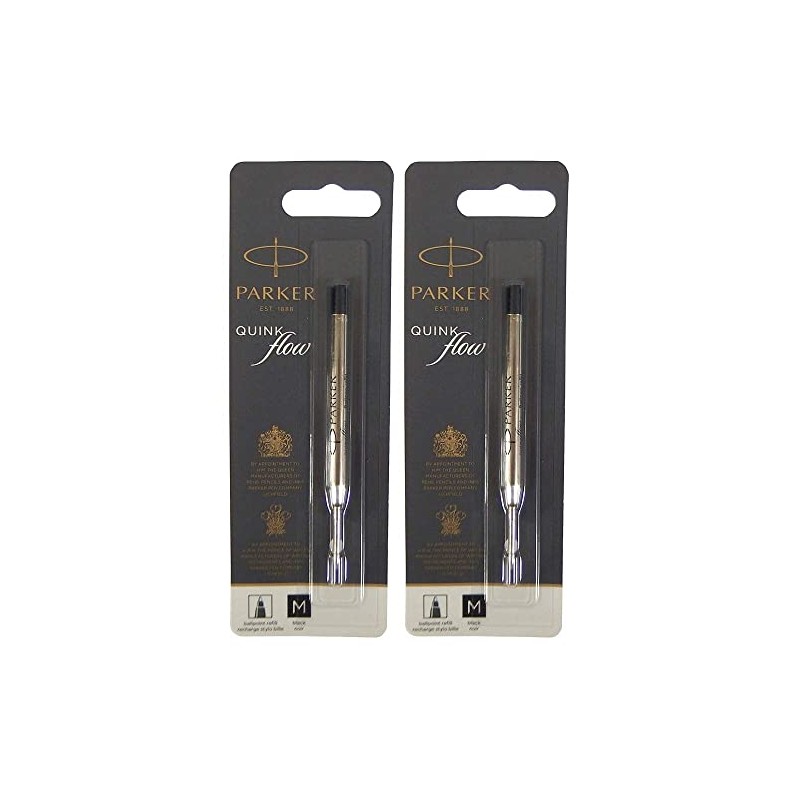 Parker 1950369 S0909440 Ballpoint Pen Refill, Quink Flow Refill, Black,