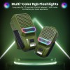 Infurture Clip on Bluetooth Speaker with RGB/Flashlight mini Bluetooth Speaker