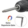 Saipor 10pcs 65mm Magnetic Square Screwdriver Bits S2 Steel Square