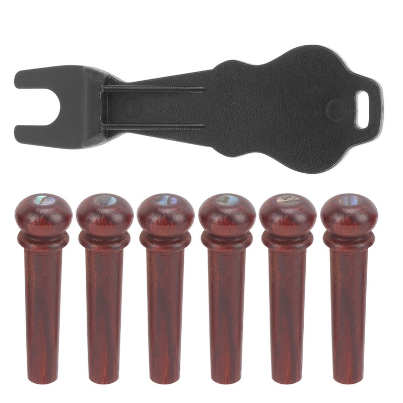 Guitar Bridge Pin Pegs Puller Cocobolo Wood Stringed Instrument Accessories