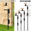 18" Cane Bolt Gate Drop Rod Heavy Duty Stopper Hardware,