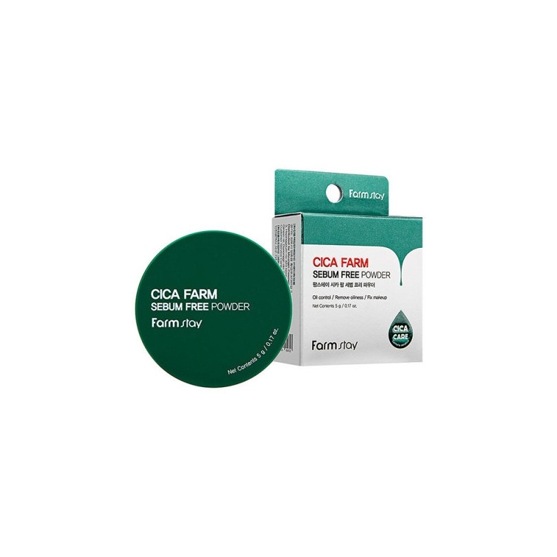 Farmstay Cica Farm Sebum Free Powder 5g / 팜스테이 시카