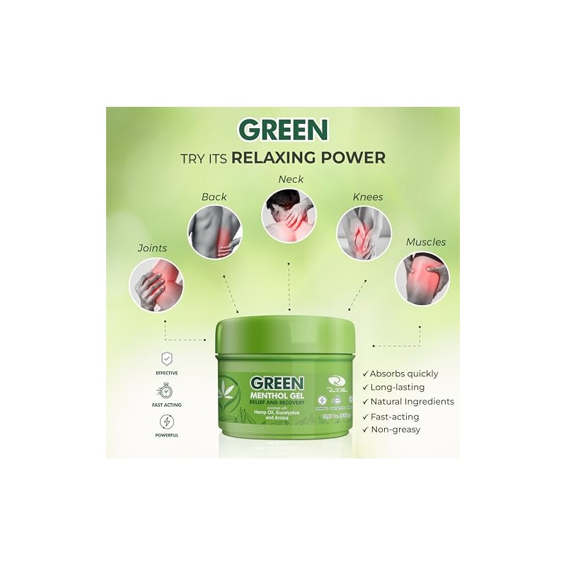 Ross D'Elen Green Menthol Gel - 2Pack Large Size (2)