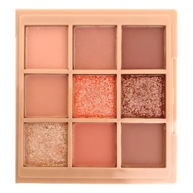 Paleta De Sombras 9 Tonos Nude Neutros Mate Y Brillo 9 Tonos