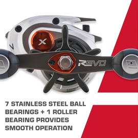 Abu Garcia Revo X Low-Profile Baitcast Fishing Reel, 8+1 Bearings