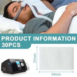 JEYORZY Pack of 30 Premium CPAP Filters, Disposable Air Filter Accessories, CPAP Filter, Improve Your CPAP Experience, Premium CPAP Air Filters, Disposable Air Filter, An Essential CPAP Accessory