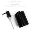 JIMEI Black Marble Soap Dispenser Hand or Dish for Bathroom
