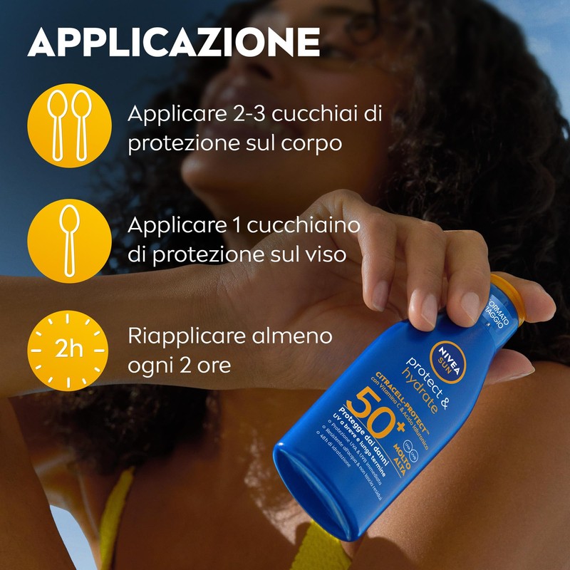 NIVEA SUN Protect & Hydrate SPF 50+ Formato Viaggio 100