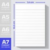 Fantastino A7 Ruled Notepad - Pack of 16 Value Pack,