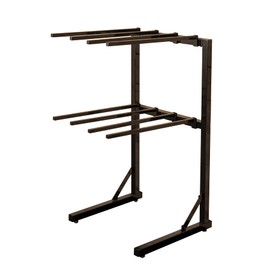 EASY-UP 8-Arm Space Saver Free Standing Pad Rack | Optimize Tack Room Space & Keep Pads Fresh | Perfect for Barn, Stable & Farm | Color Black