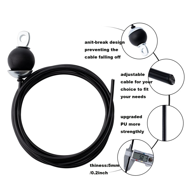 Slim Panda Fitness Steel Cable, Heavy Duty Steel Wire LAT