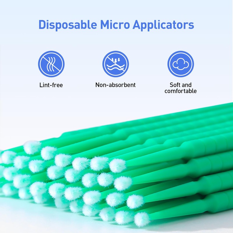 JMU 400pcs Dental Micro Applicators Brushes Fine, Disposable Microswabs