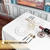12 Pack 60 x 102 Inch Rectangle Tablecloth, White Tablecloth